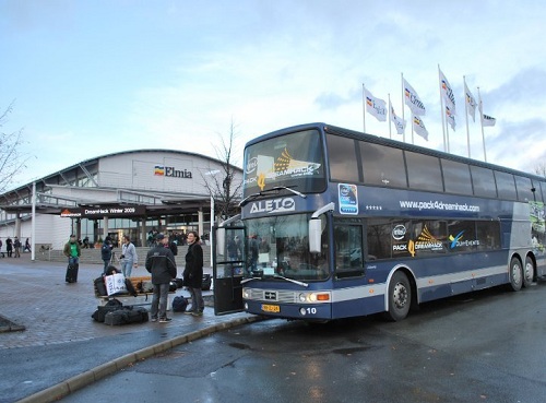 Arrival at Elmia DreamHack Winter 2009