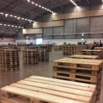 All the participant tables are built with pallets.
