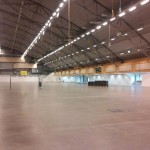 An empty Hall D - by @MainstageDH