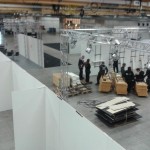 Overview of the Expo build - A lot of truss is used by DreamHack.